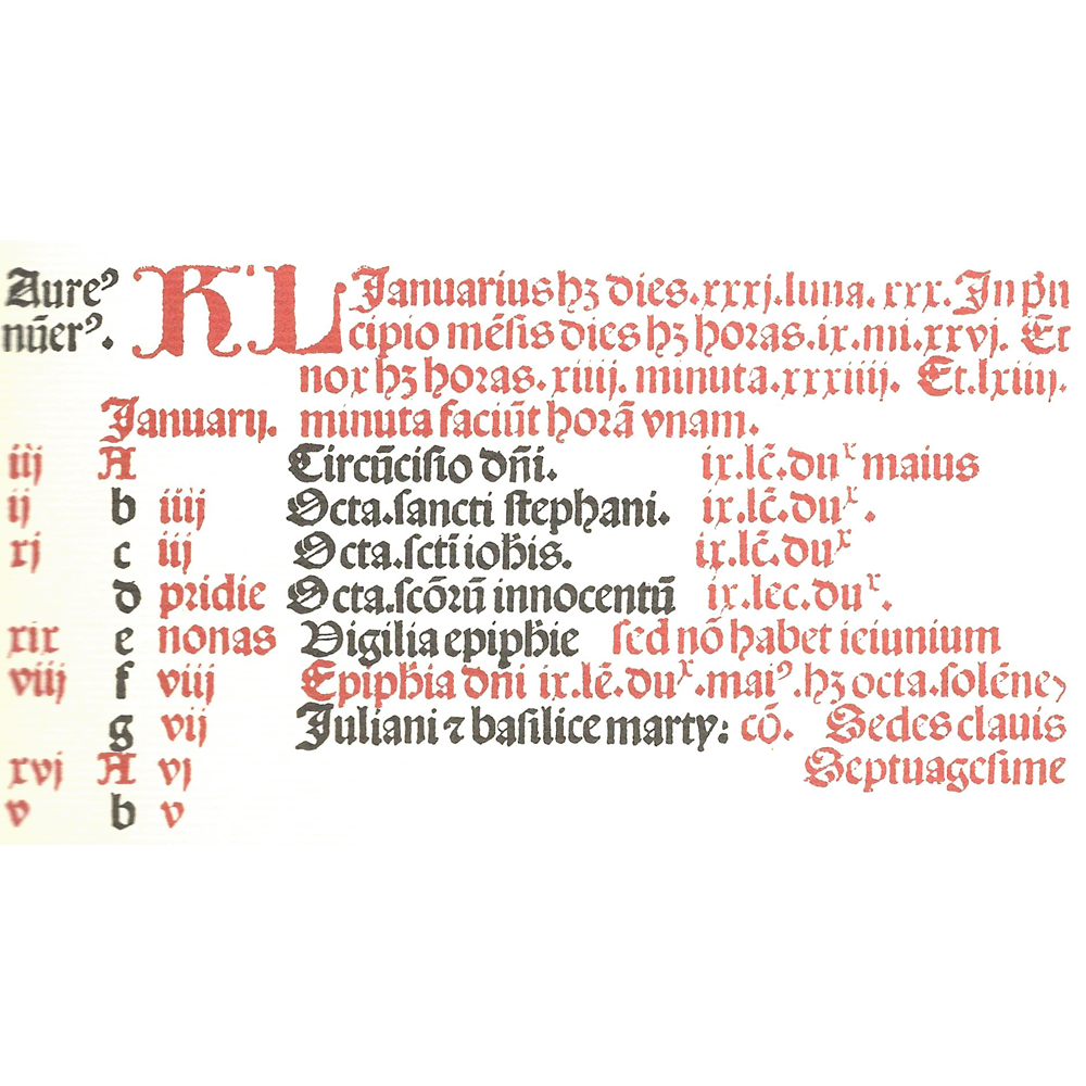 Missale Valentinum-Hamman-Incunabula & Ancient Books-facsimile book-Vicent García Editores-1 Beginning January